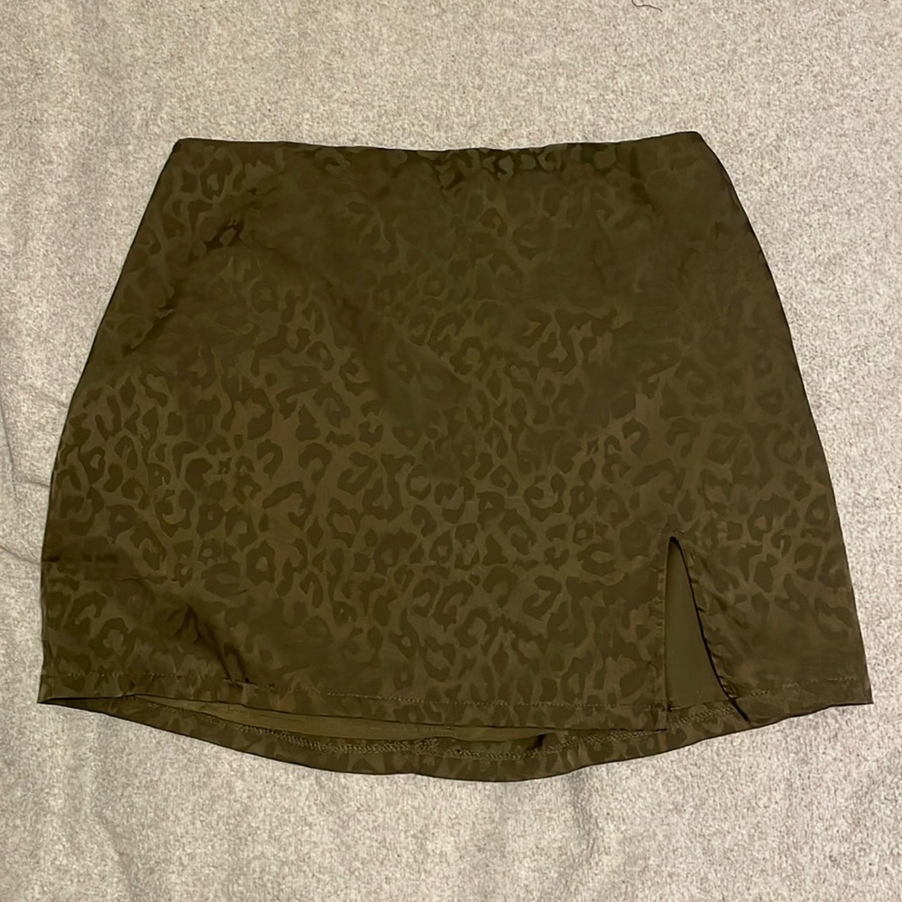 Green mini shirt